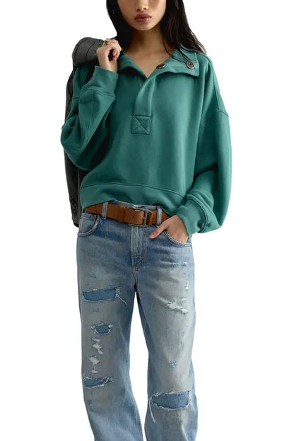 Timeless Aqua Pullover