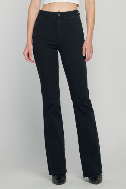 Happi High Rise Flare Black Denim