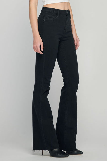 Happi High Rise Flare Black Denim