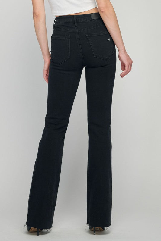 Happi High Rise Flare Black Denim