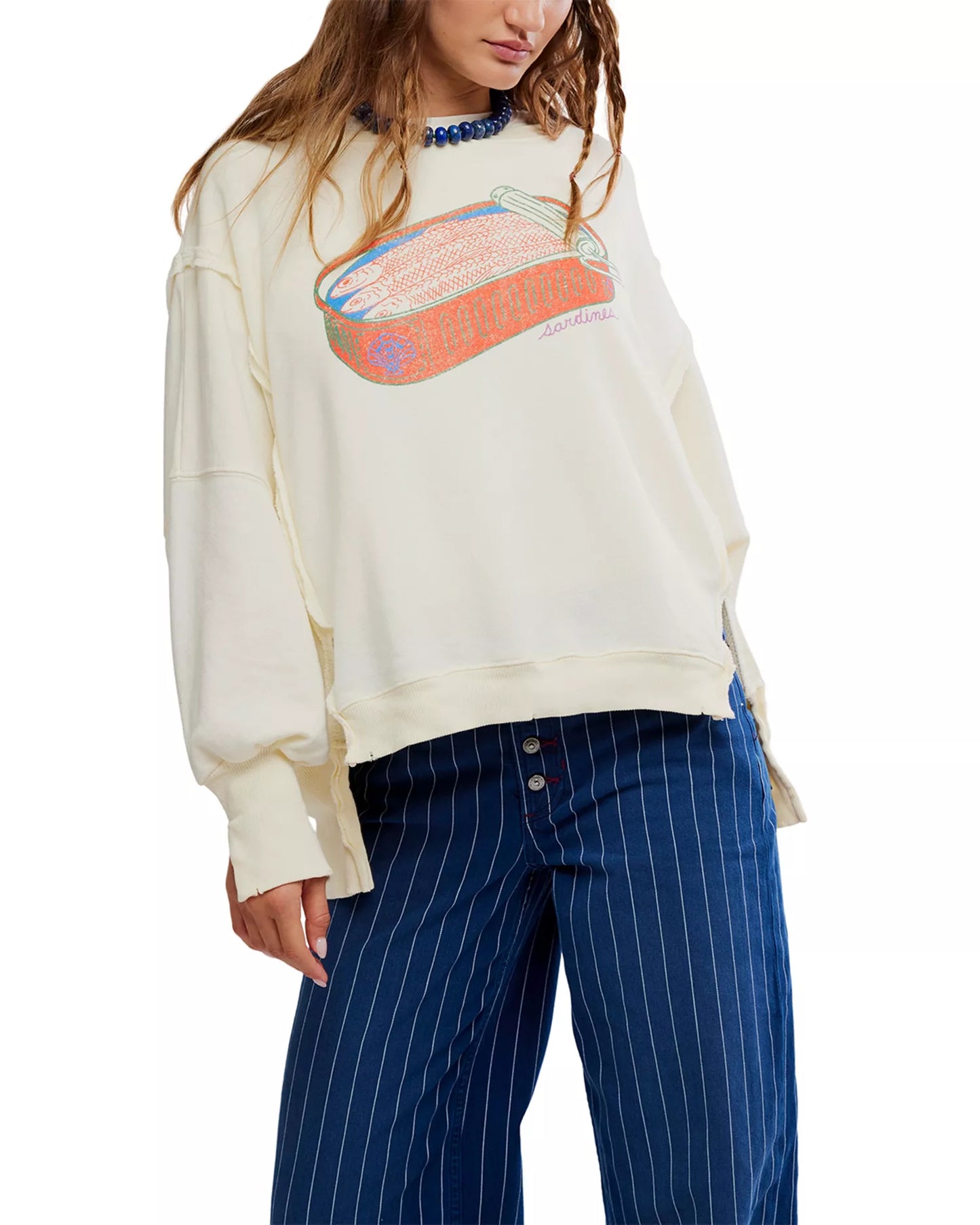 Graphic Camden Sardine Combo Pullover