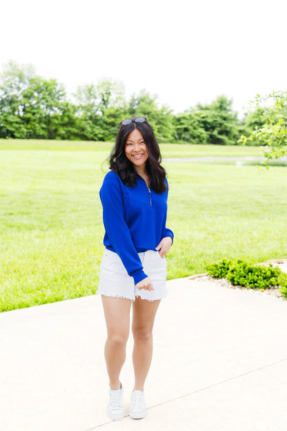 AirEssentials Deep Azure Half Zip Top