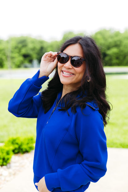 AirEssentials Deep Azure Half Zip Top