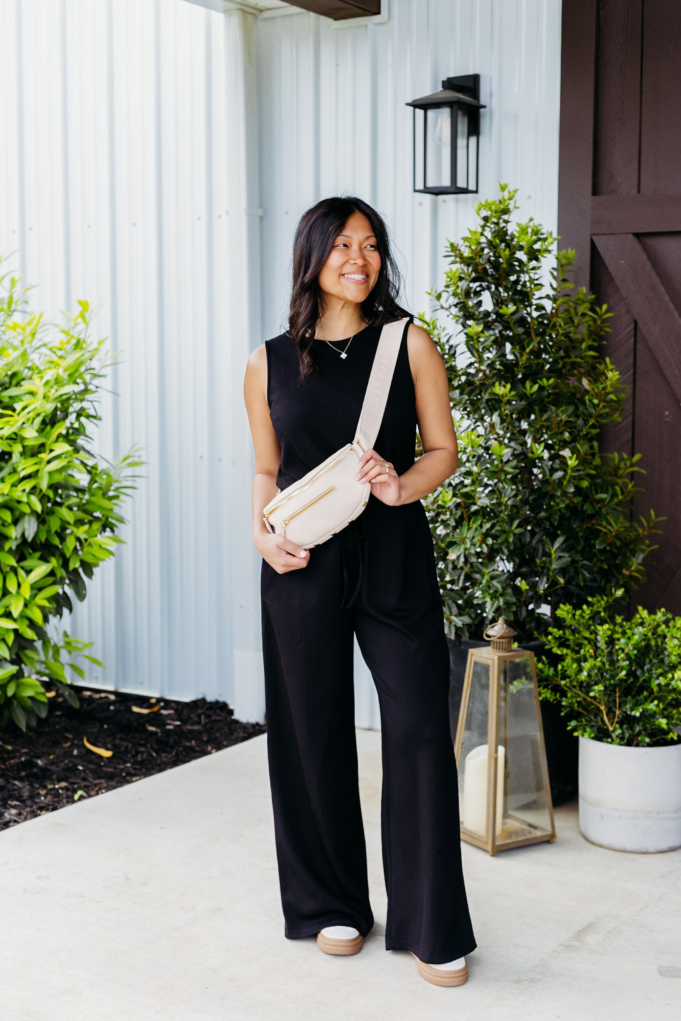 【andequal】ribbon shoulder combinaison ribbon shoulder combinaison – andequal