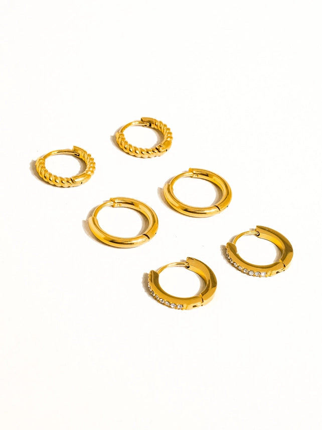 Claude Hoops Earring Set