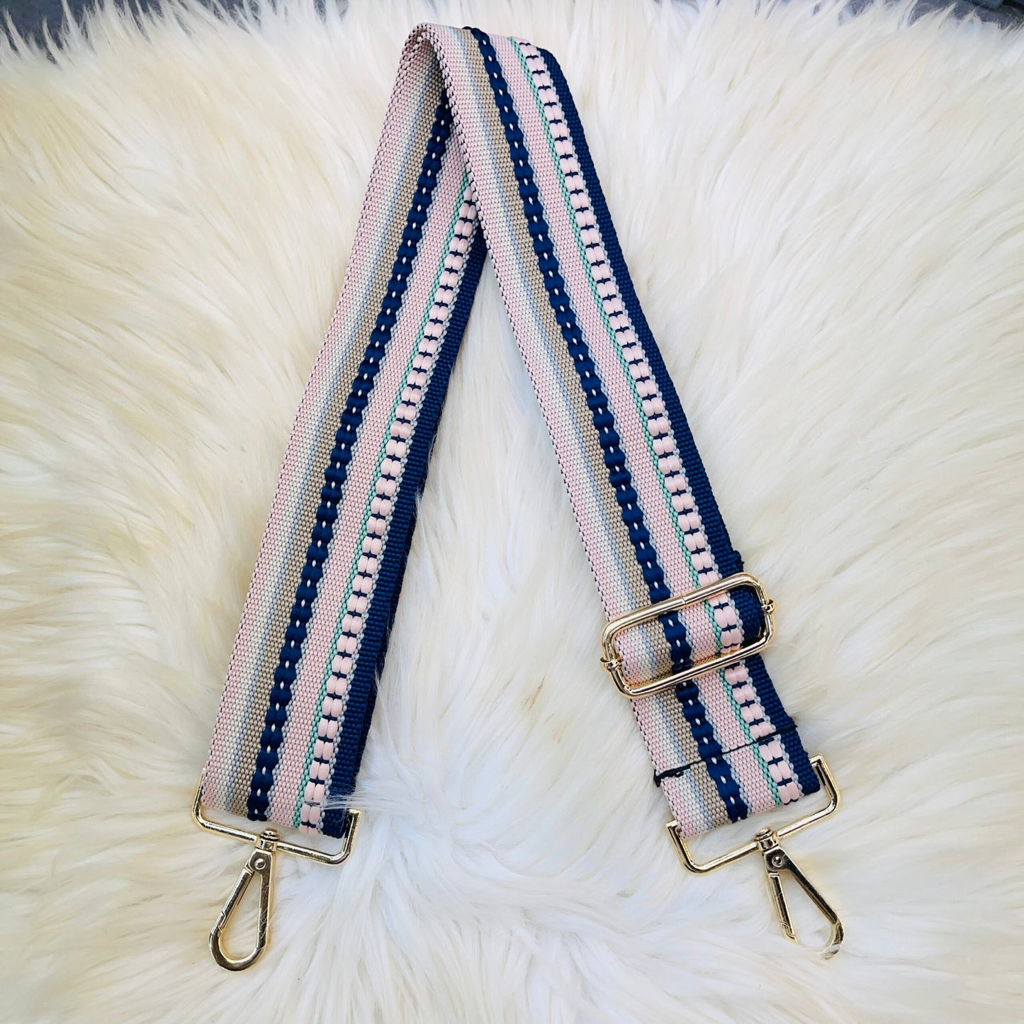 Running Stitch Guitar Purse Strap