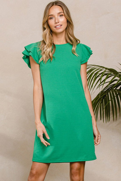 Clean Slate Kelly Green Dress