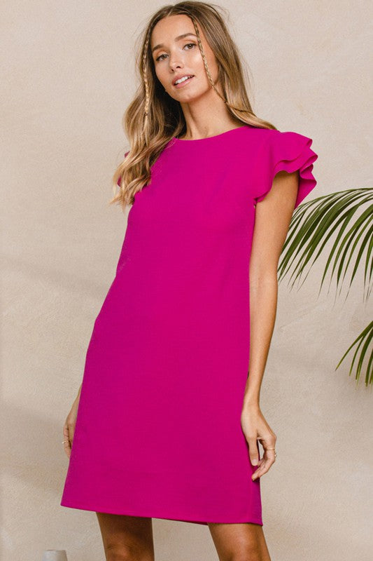 Clean Slate Magenta Dress