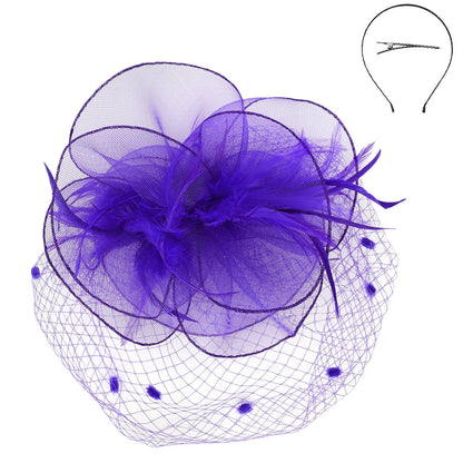 Southern Charm Purple Fascinator