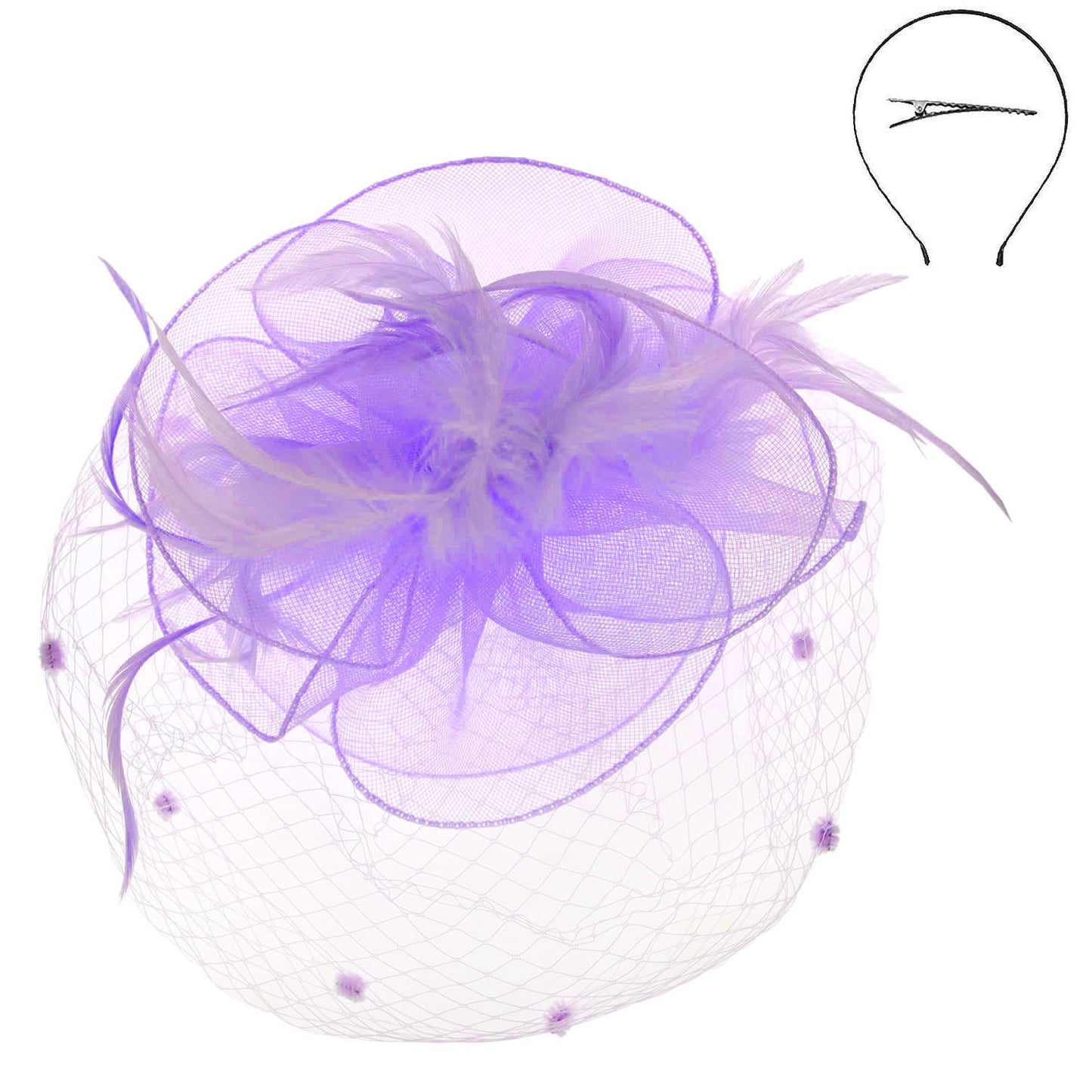 Southern Charm Lavender Fascinator