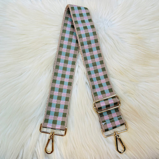 Checkered Style Guitar Purse Strap