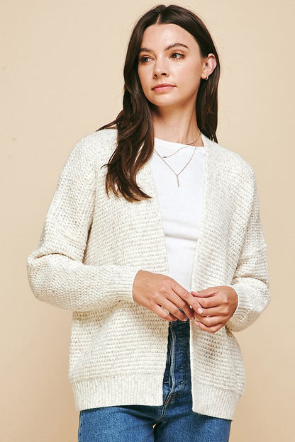 Word To The Wise Ivory Cardigan