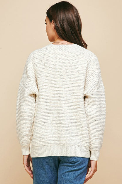Word To The Wise Ivory Cardigan