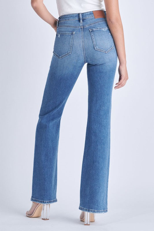 Happi Medium Dark High Rise Flare Denim