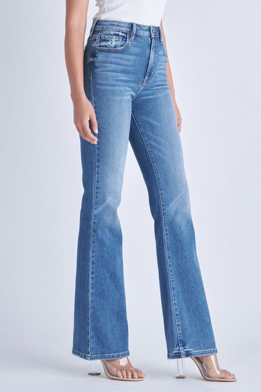 Happi Medium Dark High Rise Flare Denim