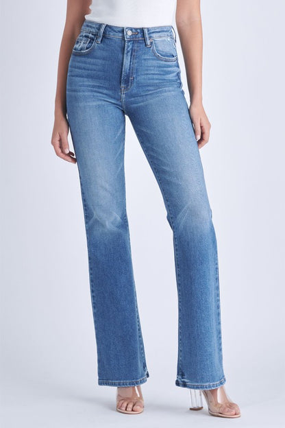 Happi Medium Dark High Rise Flare Denim