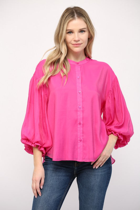 Meet Me There Fuchsia Top