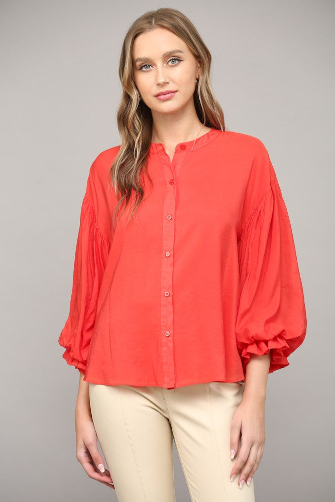 Meet Me There Tomato Red Top