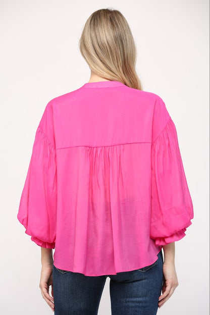 Meet Me There Fuchsia Top