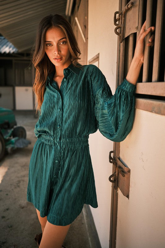 Hunter green sale romper