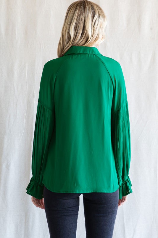 Stretch The Truth Hunter Green Top