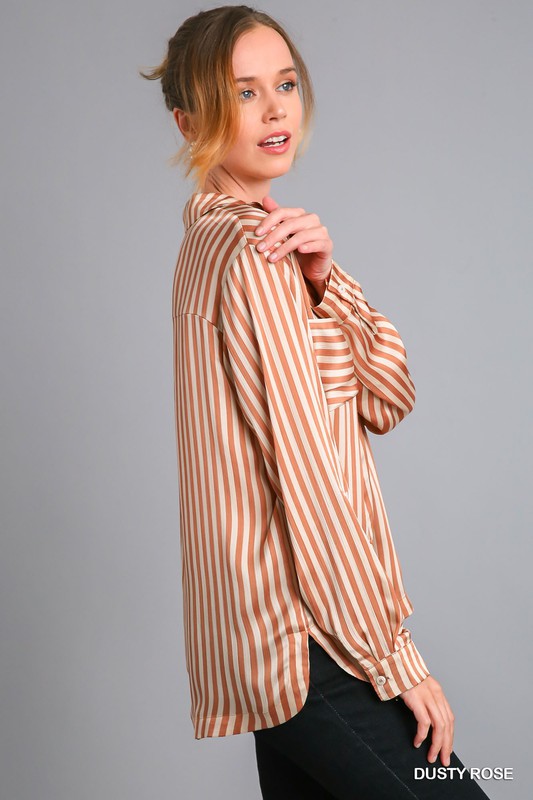 Big Ambitions Dusty Rose Top