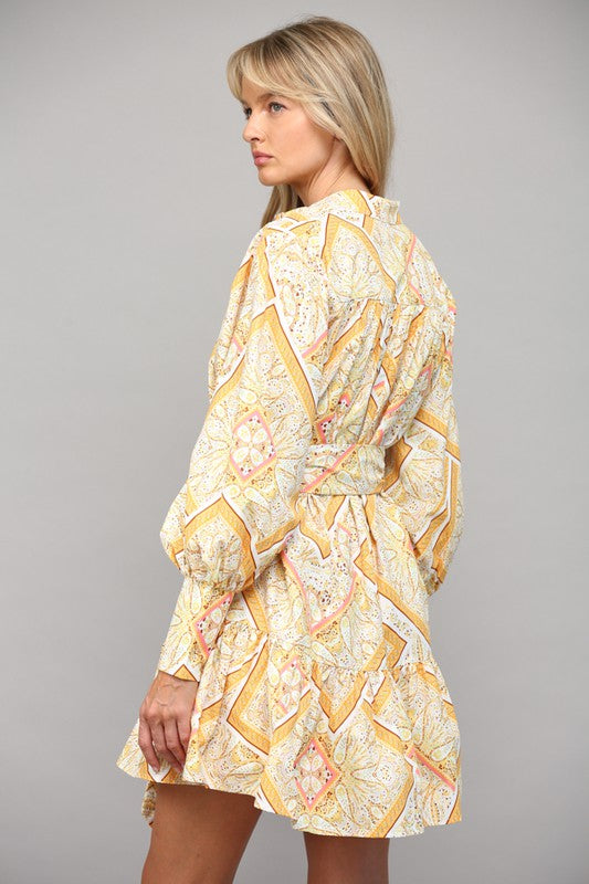 Crazy For You Yellow Multi Dress