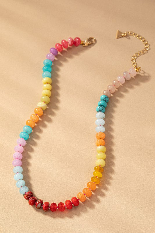 Mia Multicolor Stone Necklace