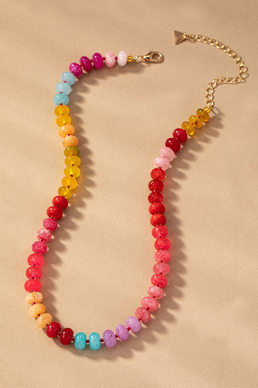 Jennifer Multicolor Stone Necklace