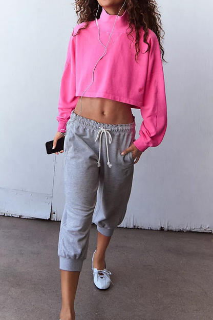 Pick Up Game Hot Pink Pullover