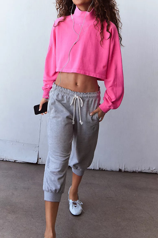 Pick Up Game Hot Pink Pullover