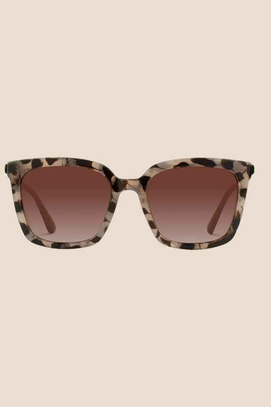 Madison  Blush Pink Tortoise / Gradient Brown Lens Polarized Sunglasses