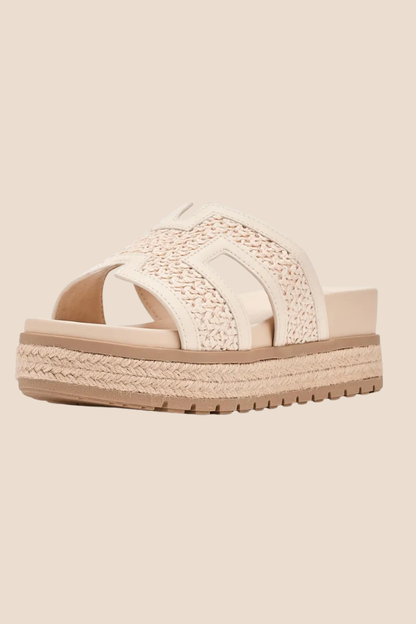 Caleena Bone Platform Sandal