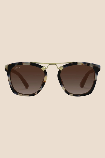 Demi Beige Tortoise / Brown Gradient Lens Polarized Sunglasses
