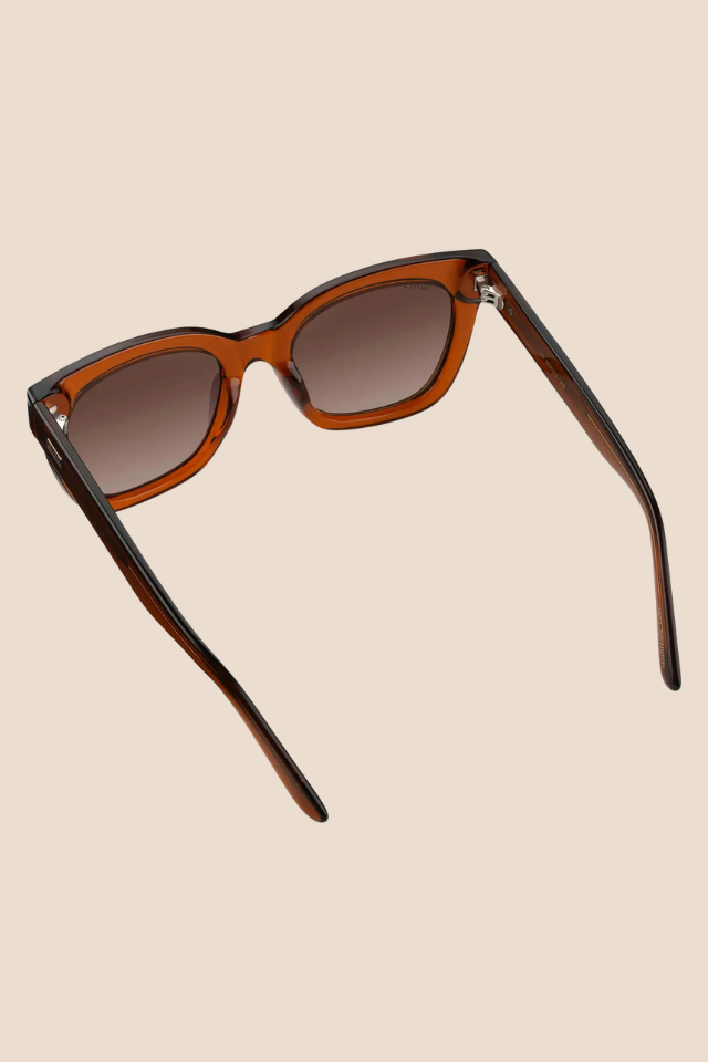 Stormi Crystal Chestnut Brown / Brown Lens Polarized Sunglasses