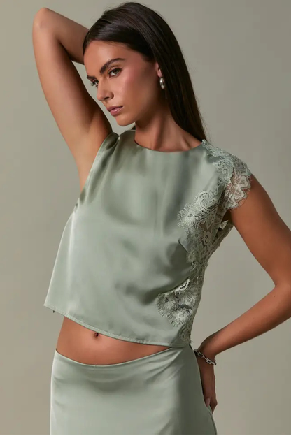 Steal the Show Green Top