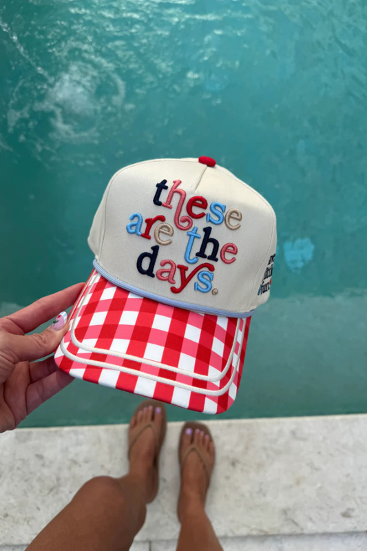 These Are The Days Gingham Cap