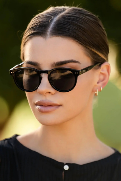 Tate Black Frame / Black Lens Polarized Sunglasses