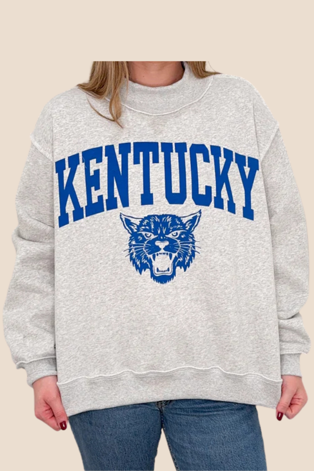 Kentucky Mascot Reversible Grey Sweatshirt
