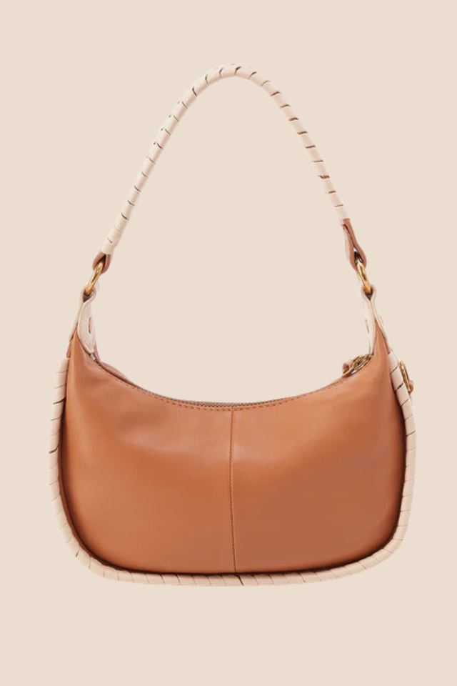 Mia Crescent Small Warm Cashew Handbag