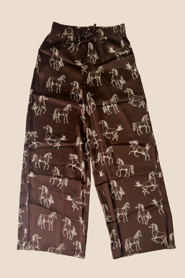 Fancy Horses Brown Pants