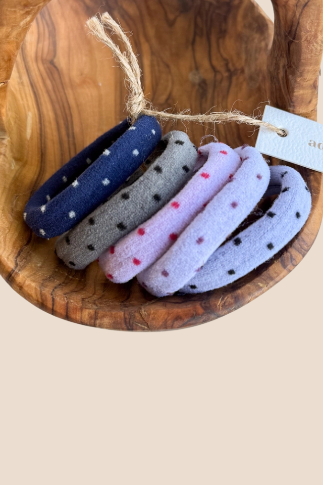 Polka Dot Hair Ties Set