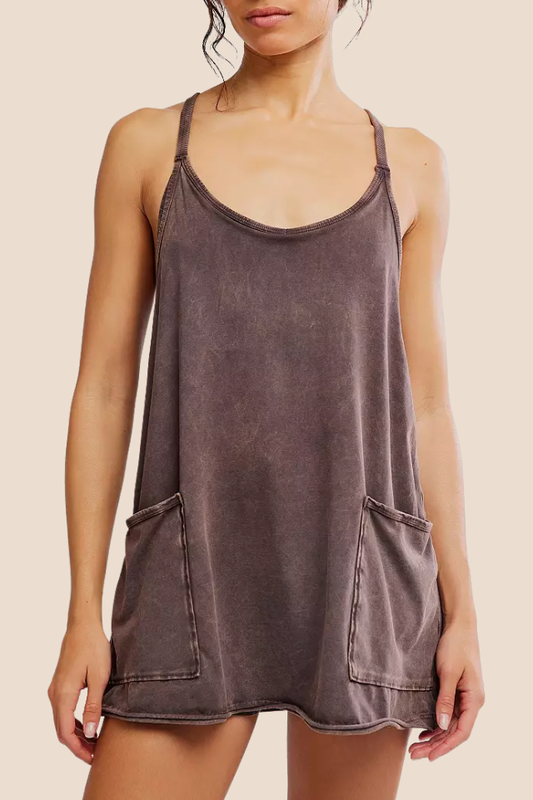 Hot Shot Mini Chocolate Dress