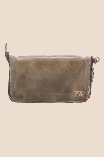 Templeton II Taupe Oats Rustic Wallet Wristlet