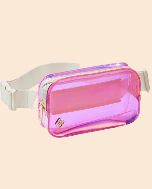 Clear Belt Bag Pink Iridescent