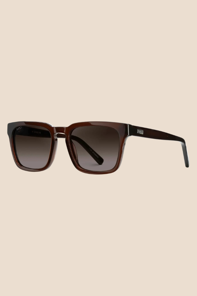 Maverick Burnt Cedar Brown / Brown Gradient Lens Polarized Sunglasses