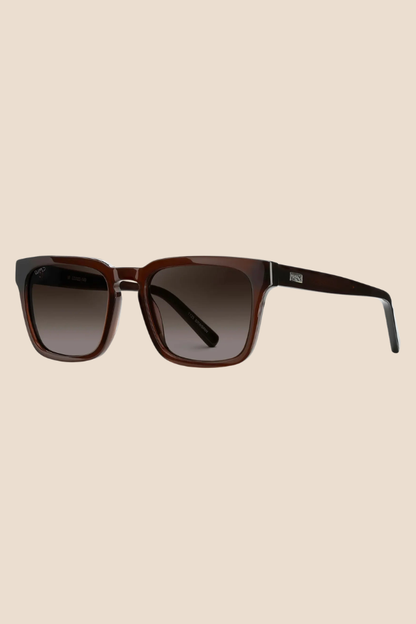 Maverick Burnt Cedar Brown / Brown Gradient Lens Polarized Sunglasses