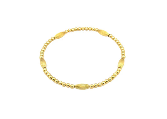 Ruti Ball and Oval 14K Gold Filled Beaded Bracelet