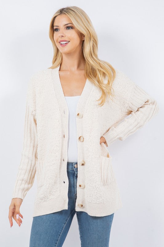 In My Thoughts Ivory Cardigan