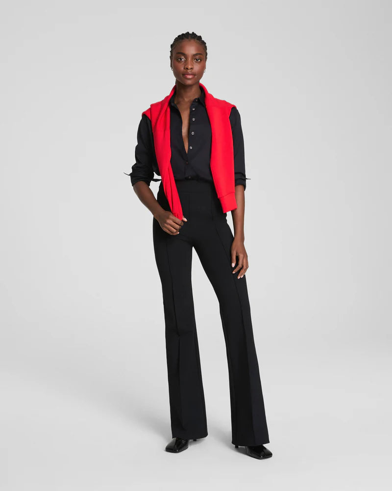 SPANXsupersmooth PerfectFit Ponte Classic Black Flare Pant